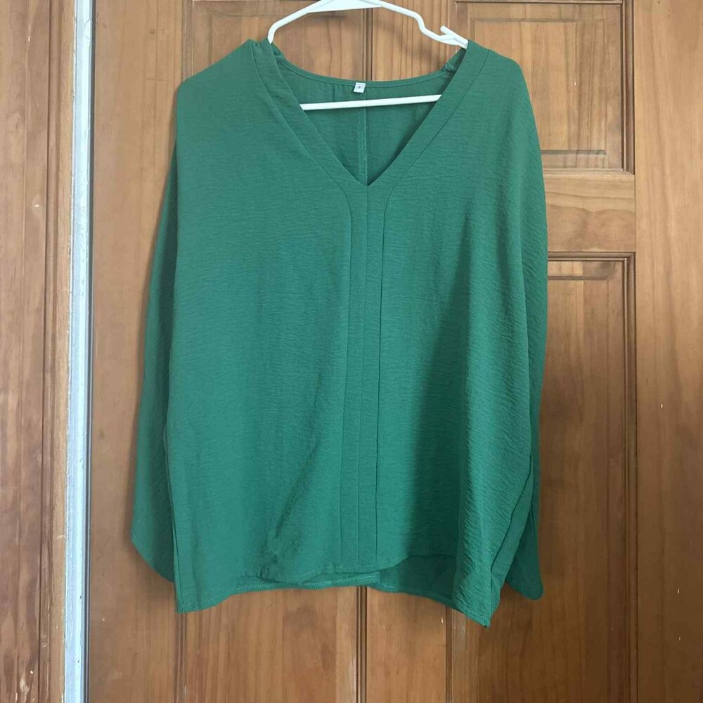 Emerald Green Blouse - Size Small